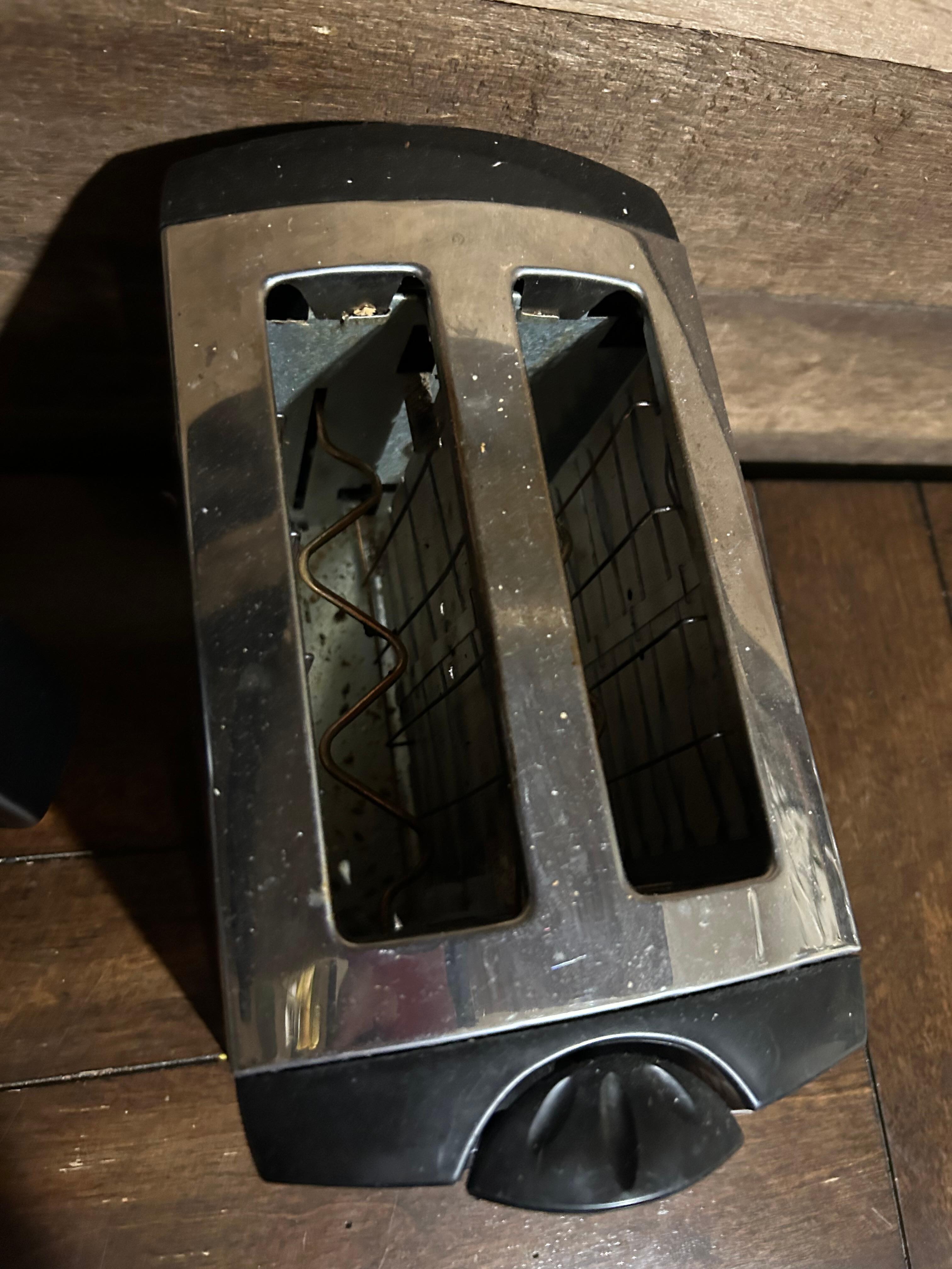 Crumby toaster