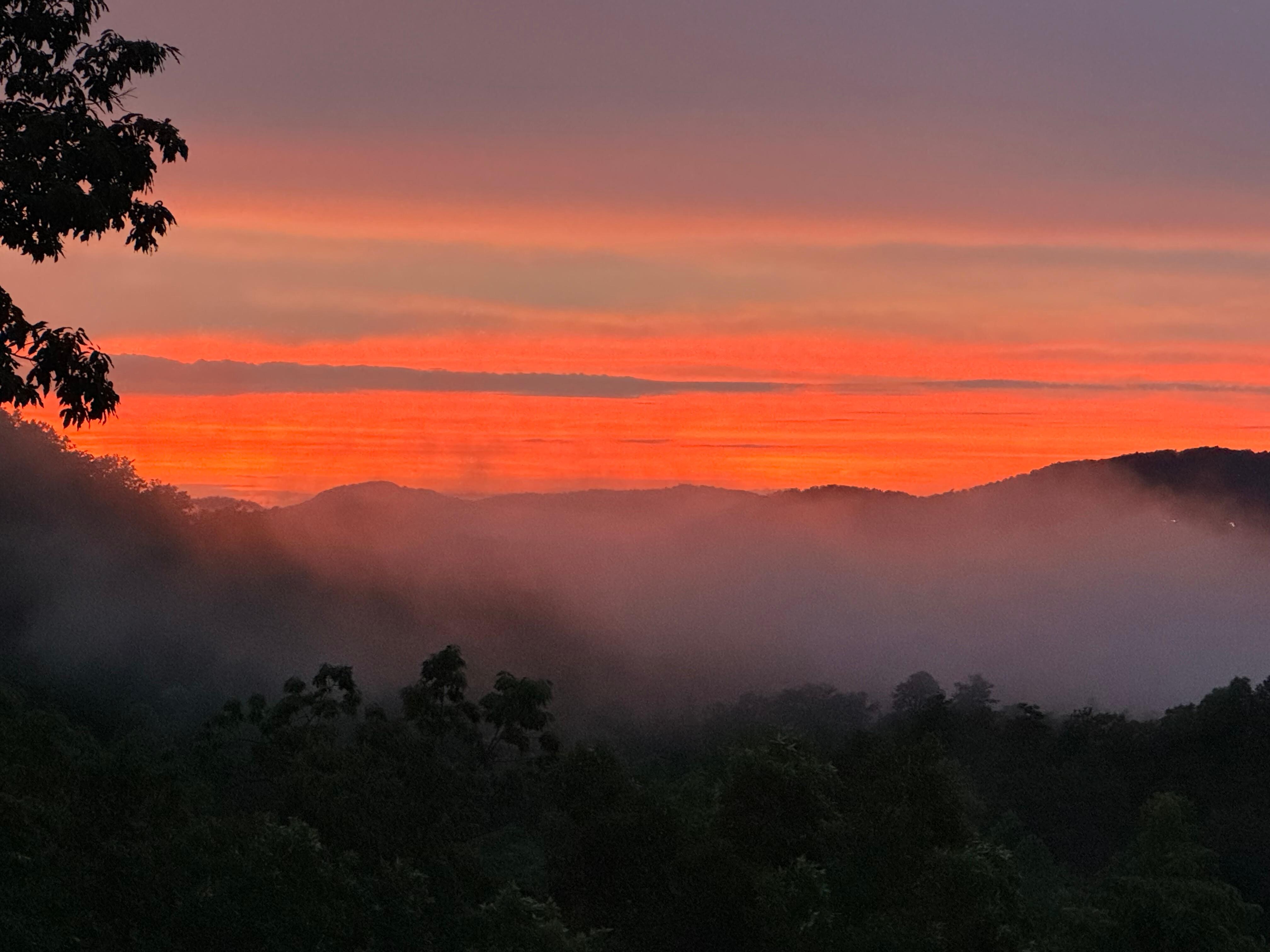 Evening view from deck
