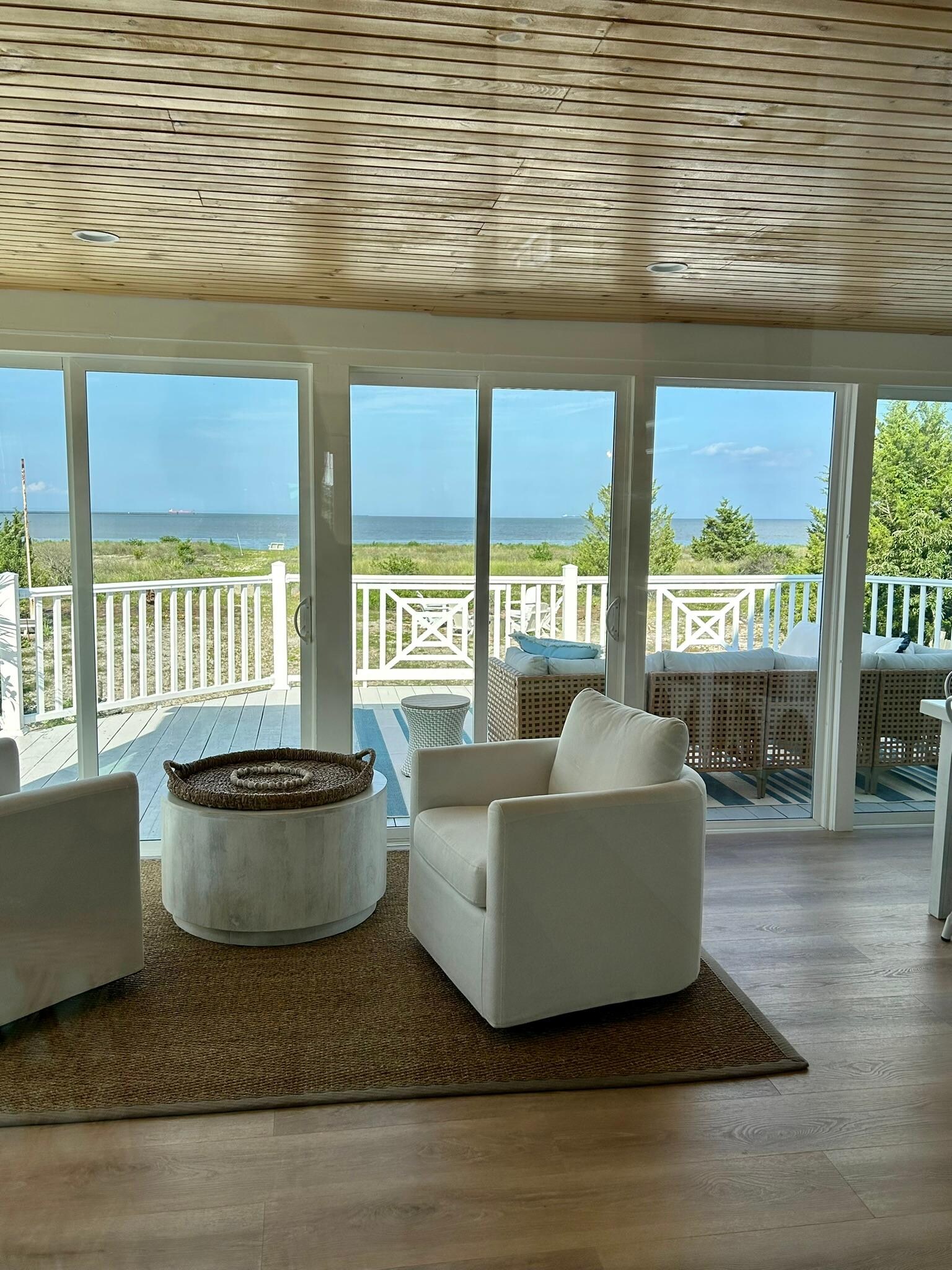 air-conditioned sunporch which also has a big game table in it