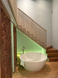 My bathtub in living room