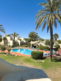 View of the pool from the terrace