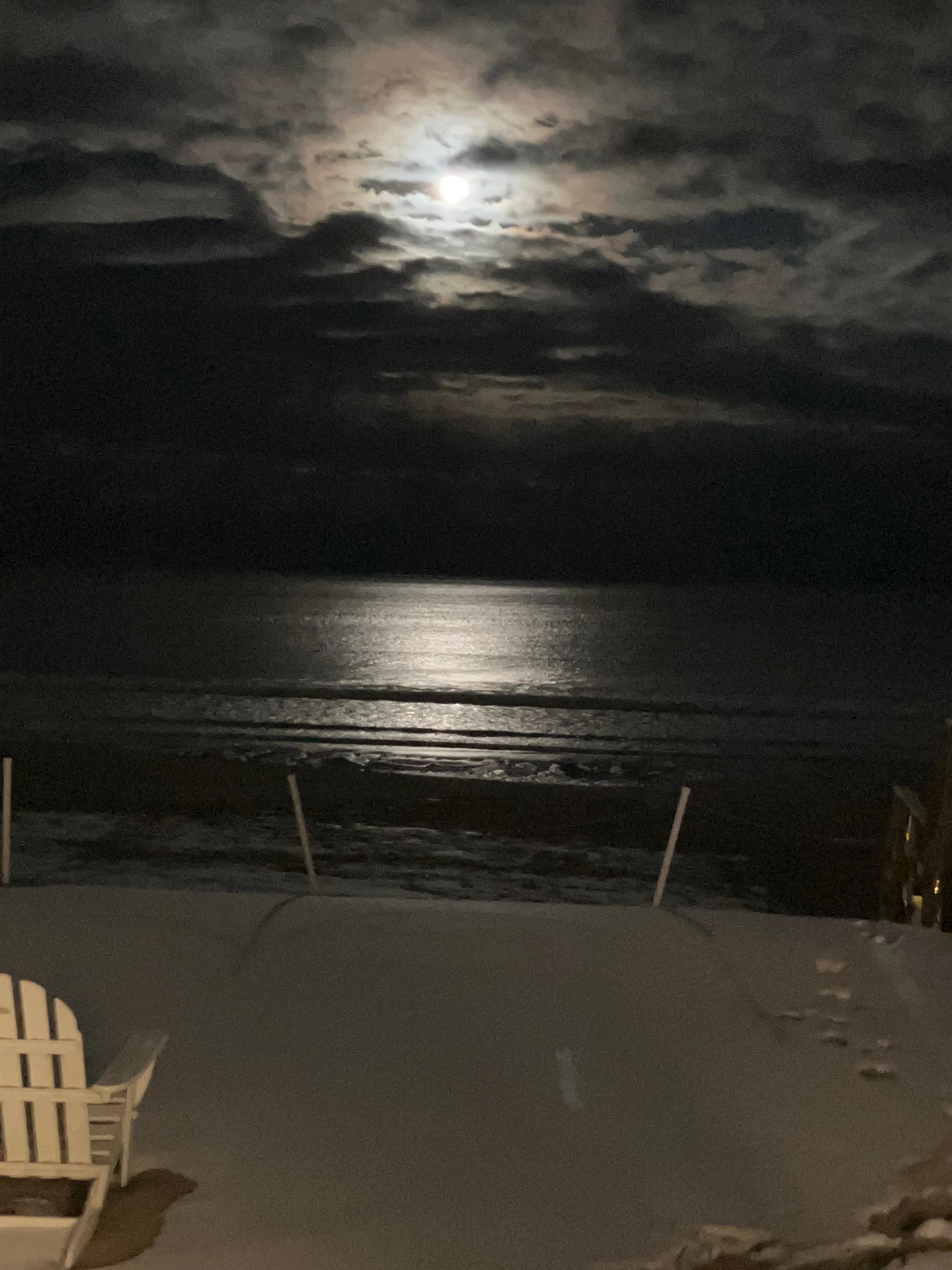 Moon light off my patio