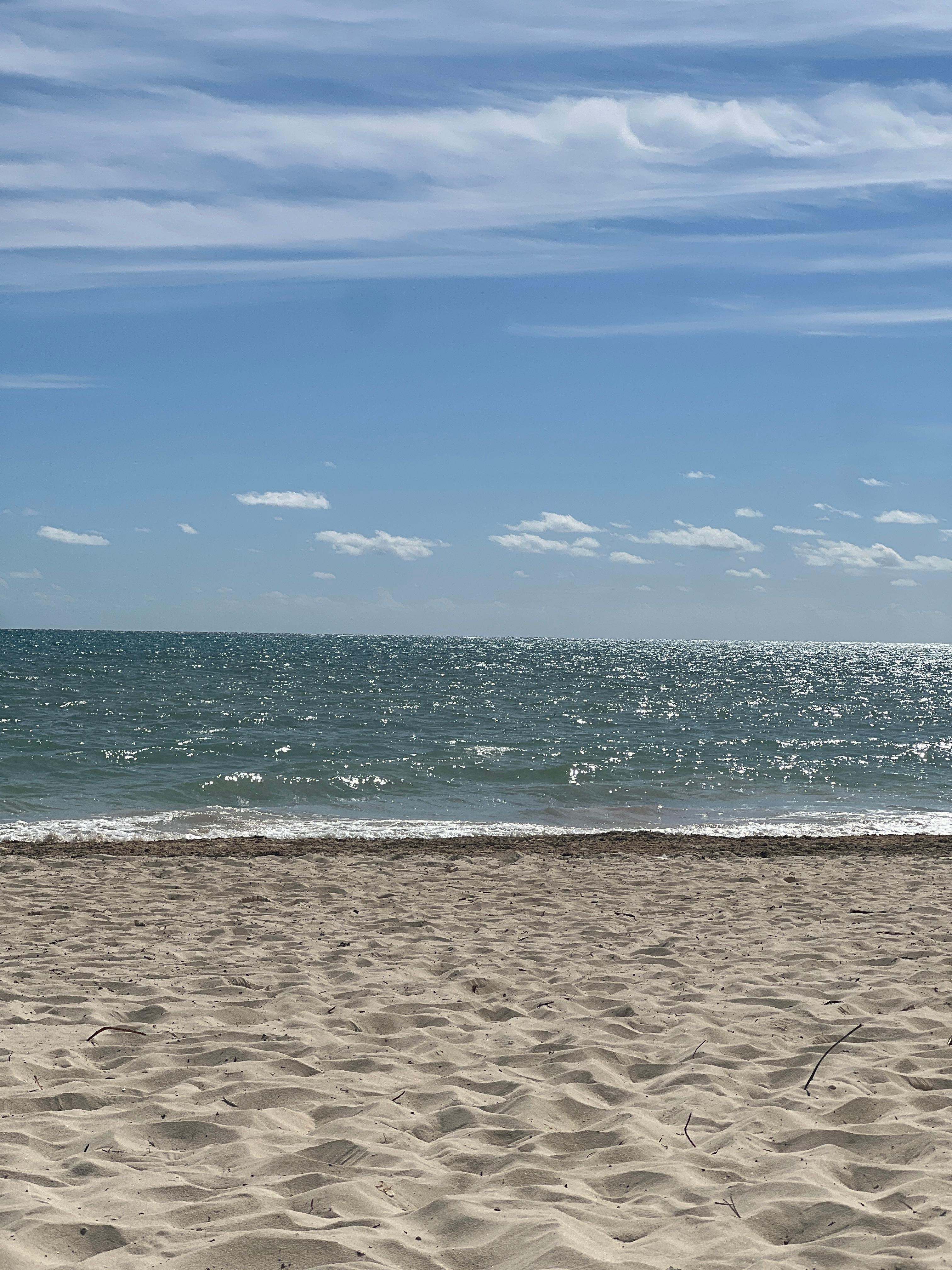 The beach in December 