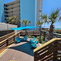 Covered seating to hang out