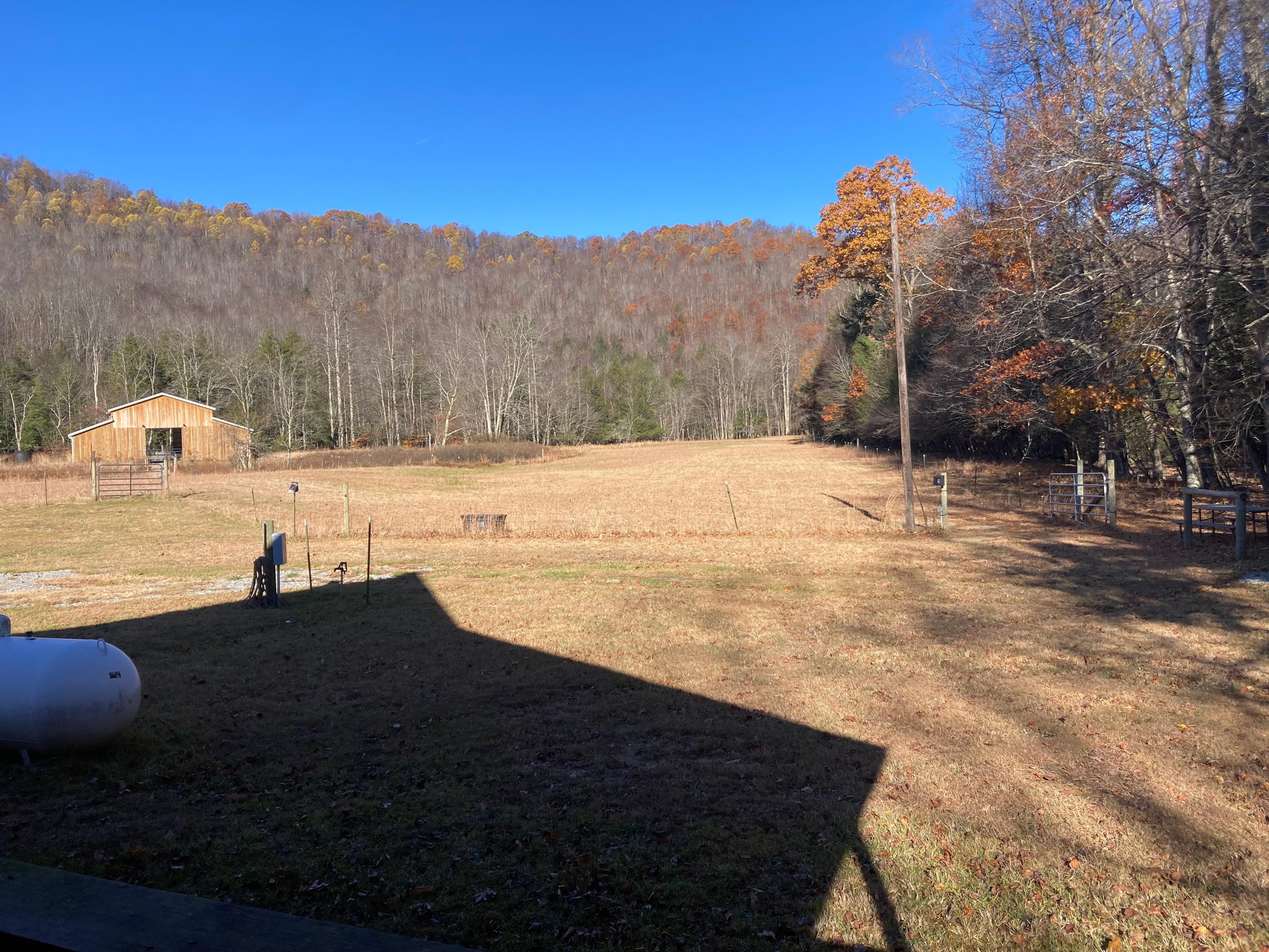 Side view from porch