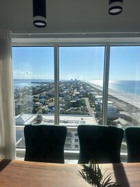 Loved looking down the strip at the beach and bay!