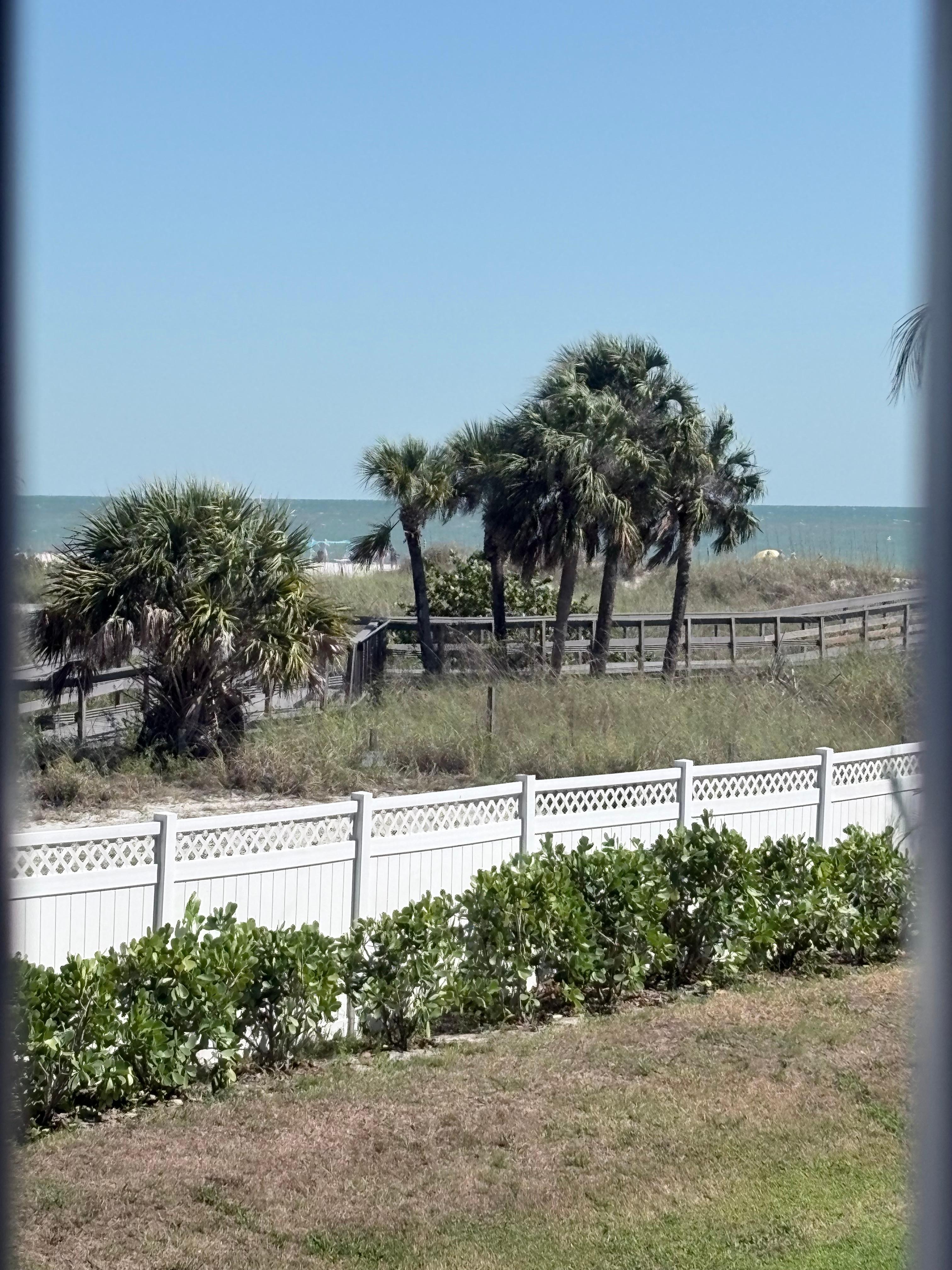 View from my balcony on the second floor 