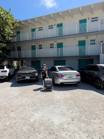 View from parking lot.