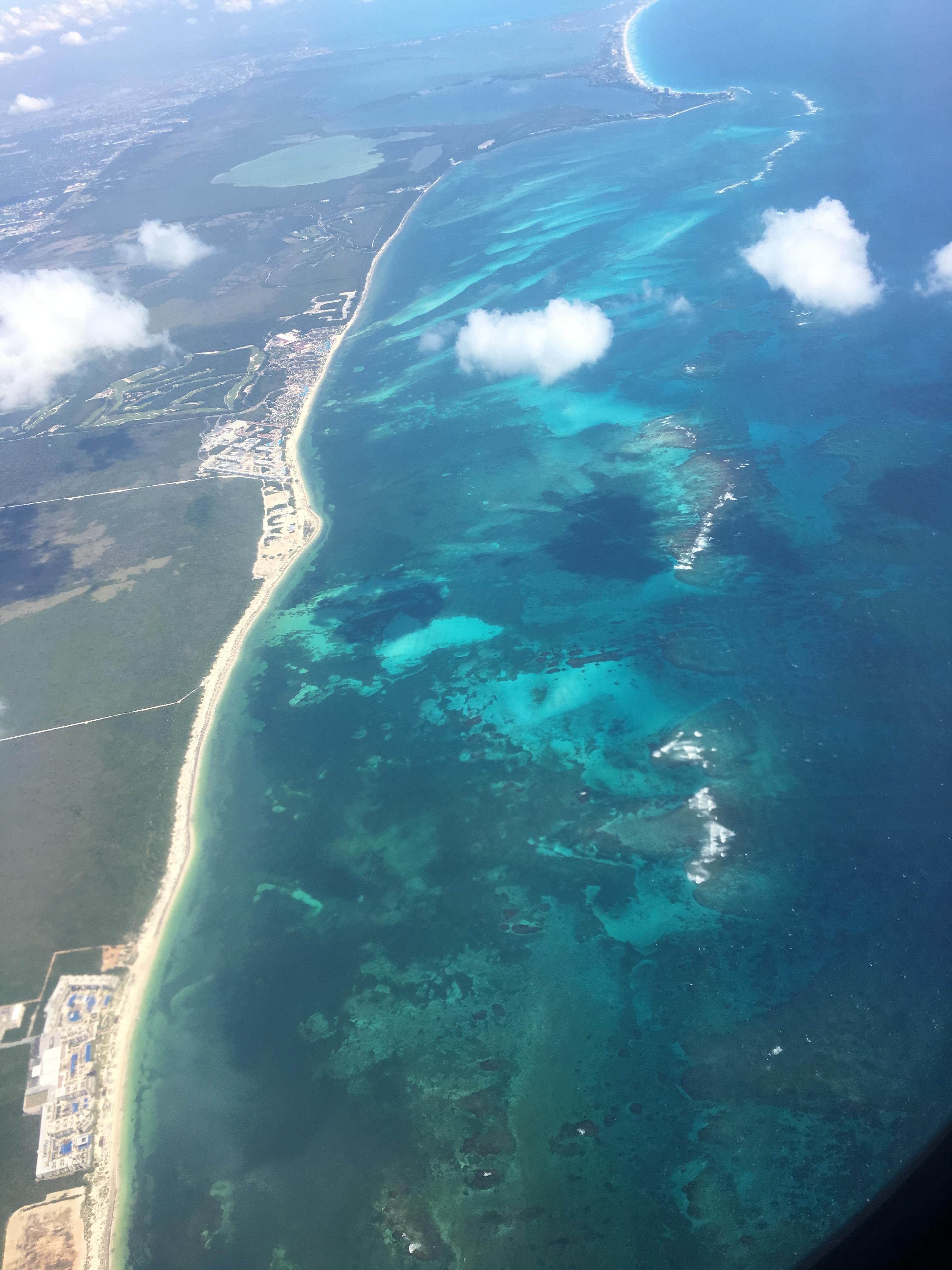 Cancun from the sky