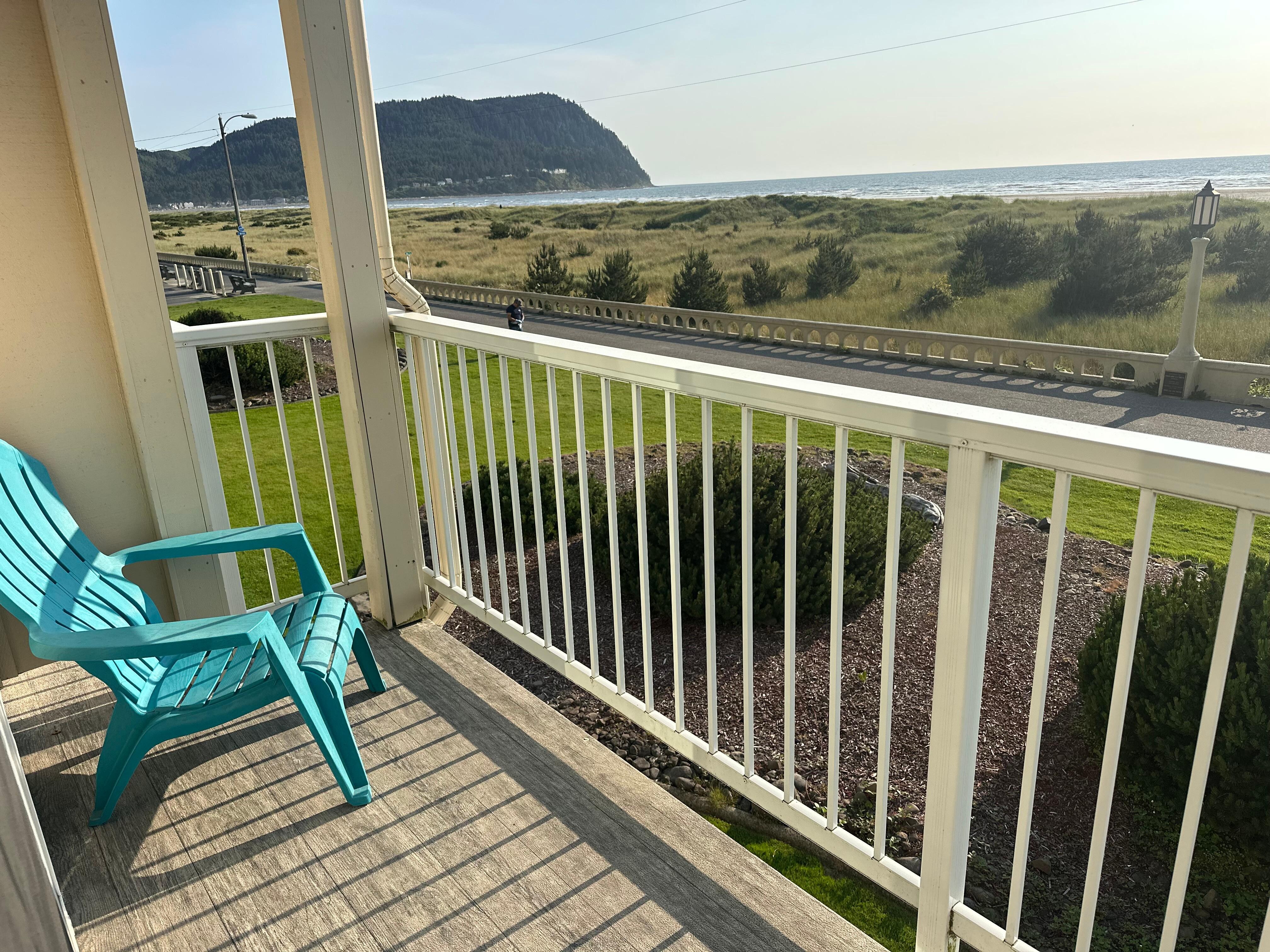 Balcony with view. 