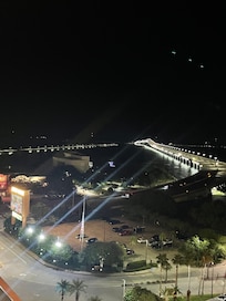 Night view from our room