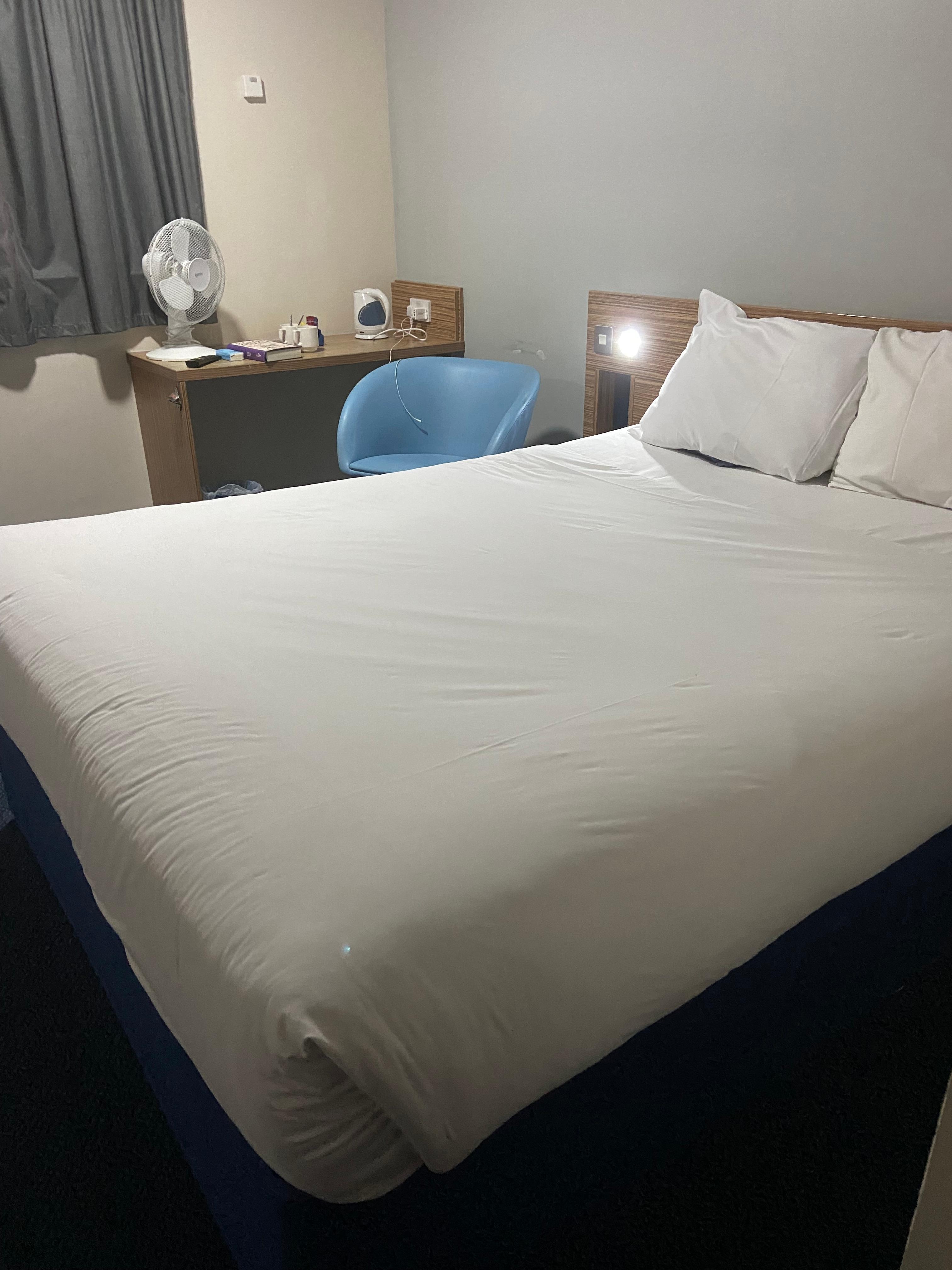 Clean comfortable bed