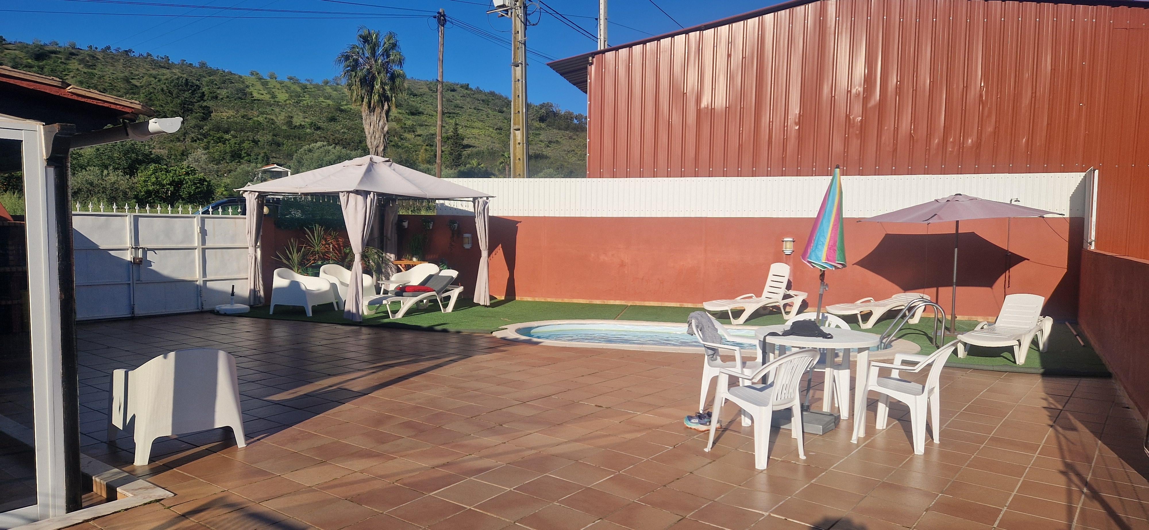 The lovely spacious patio area