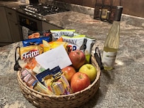 Welcome basket when we arrived.