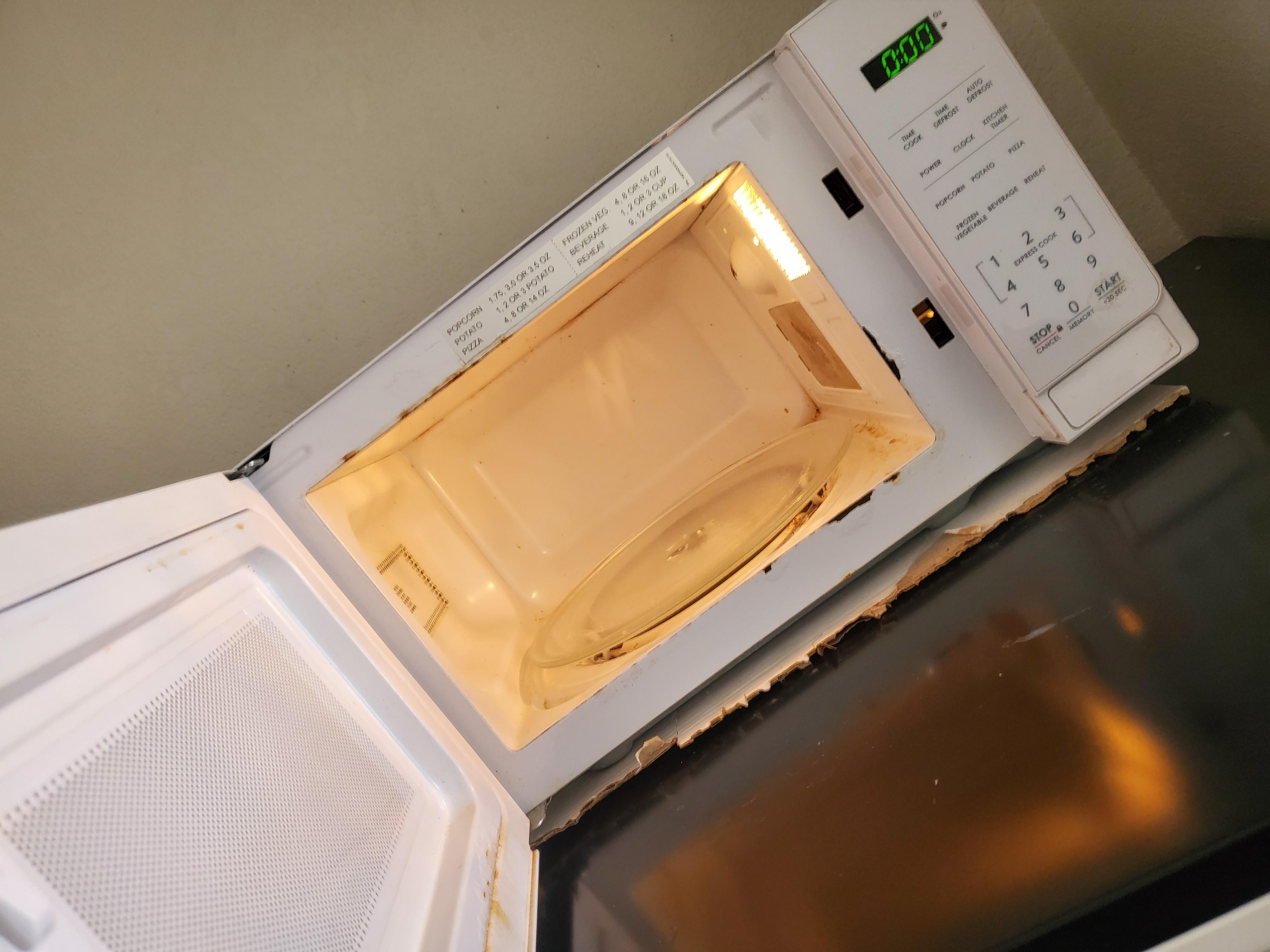 unclean microwave