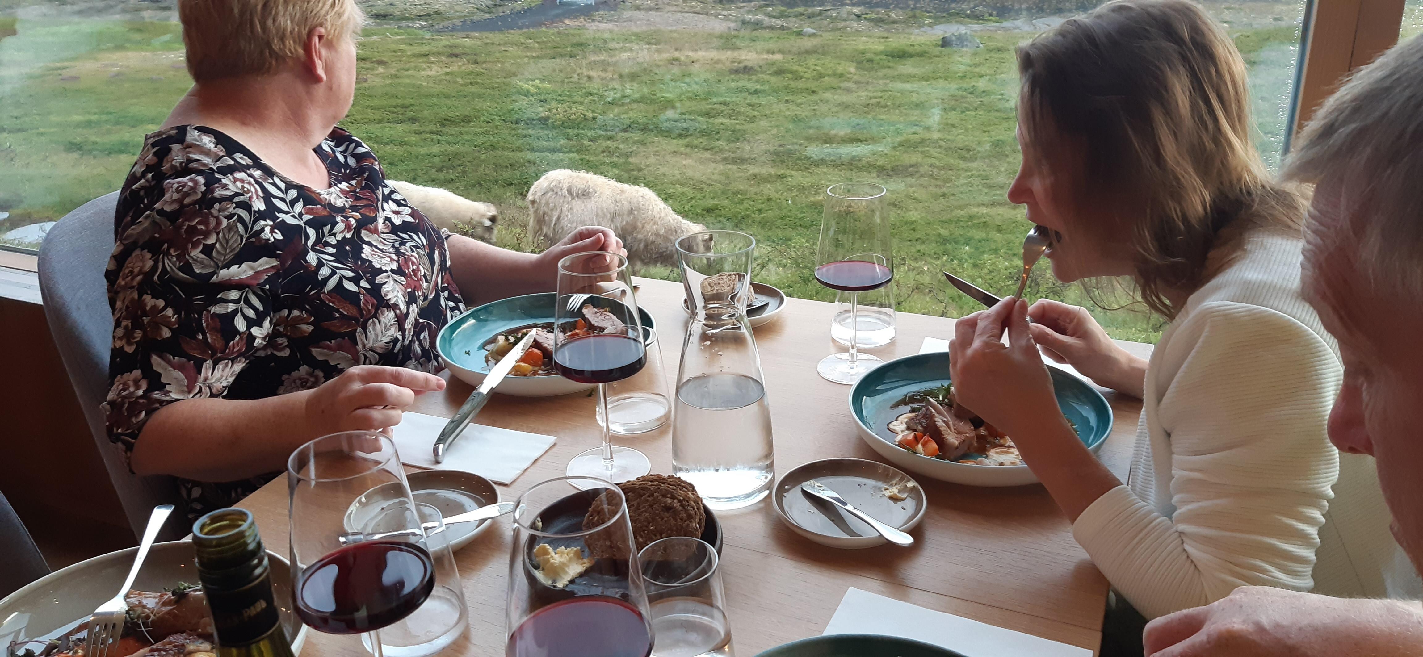 Lamb on the menu was exceptional
