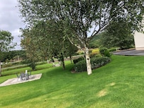 Side garden and patio