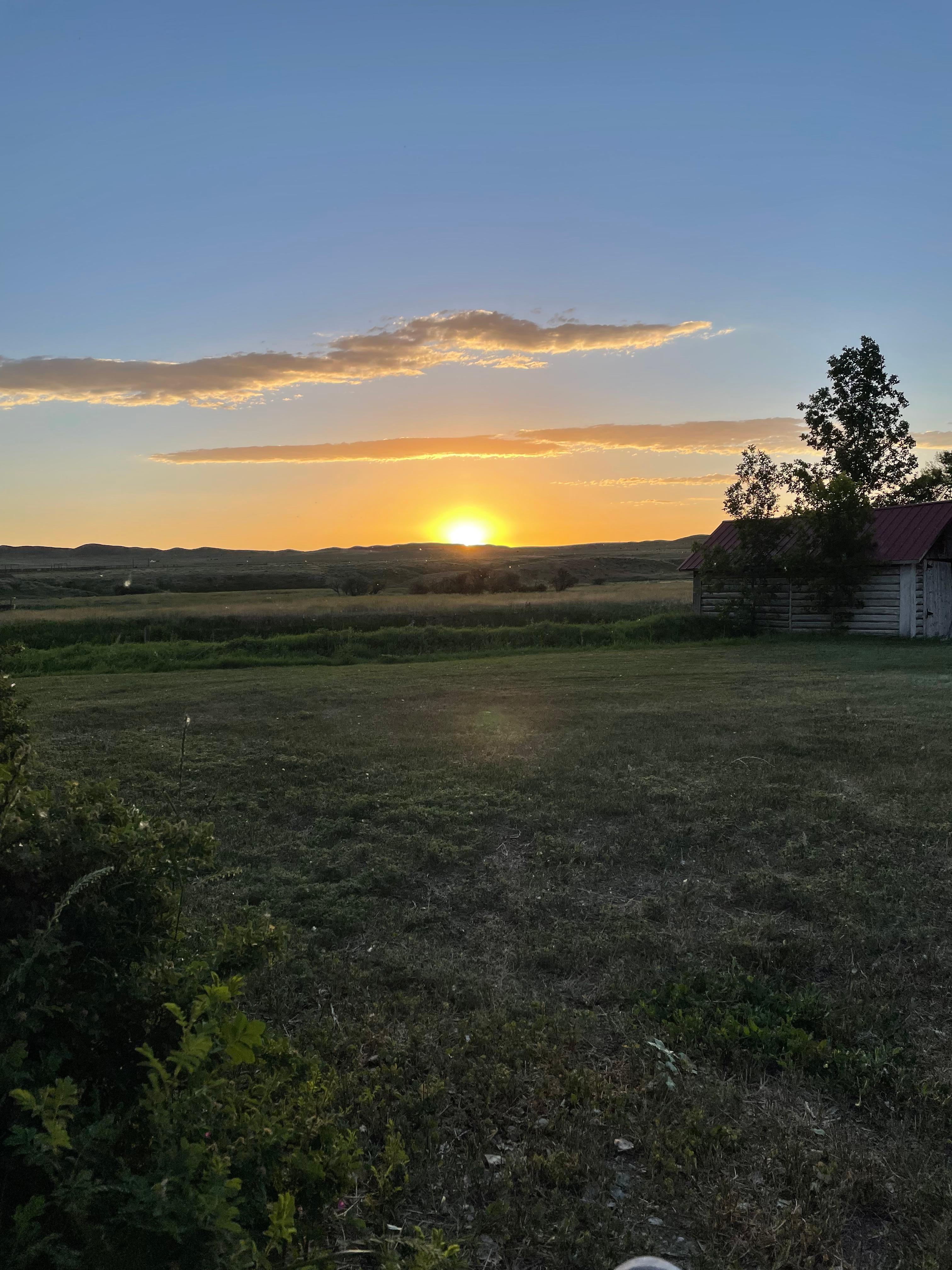 Sunrise on the ranch