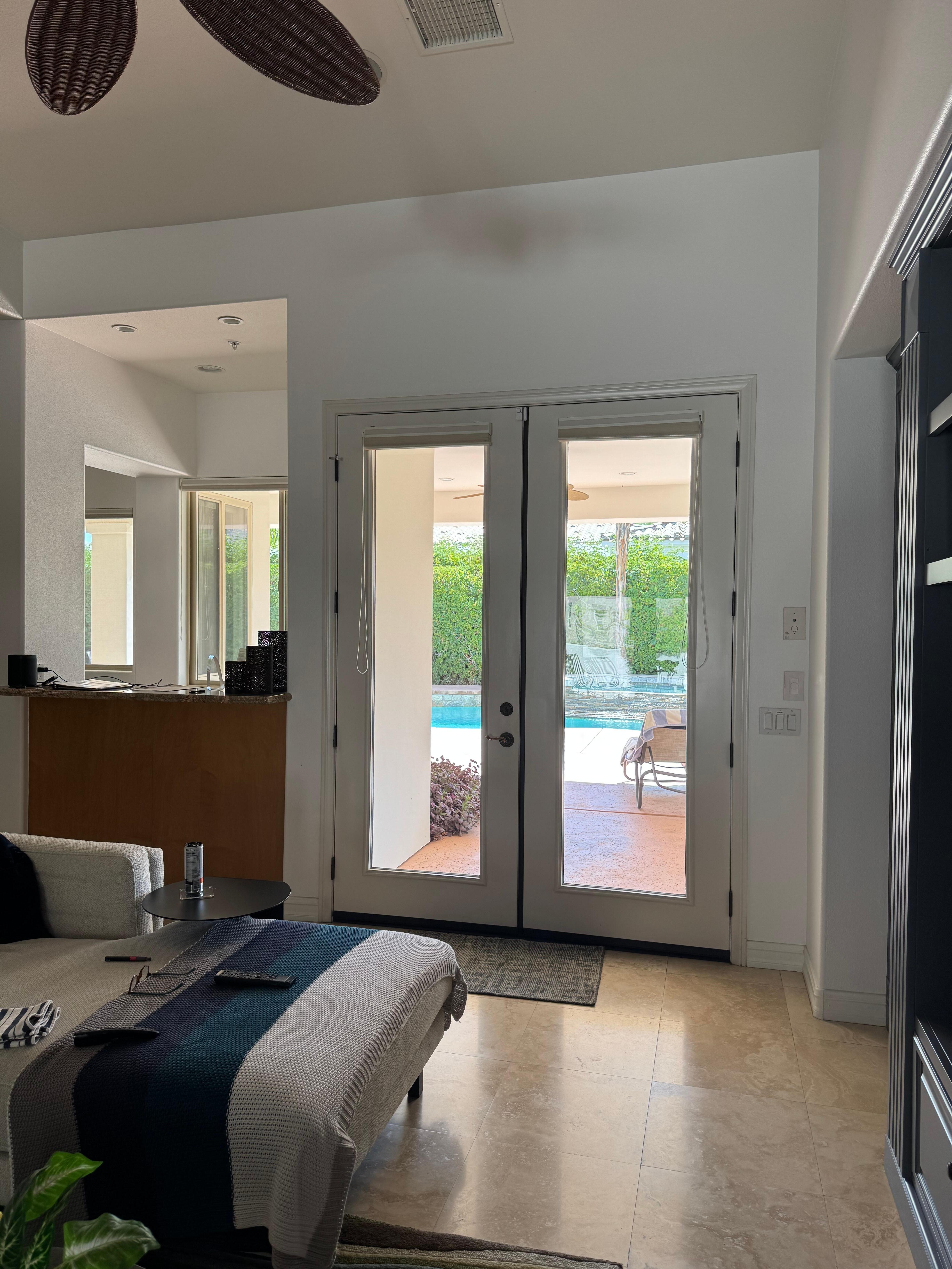 Doors to backyard/pool.