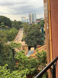 View of a Kampala Street from the balcony