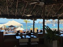 Property is right on the beach.