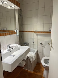 Disappointing bathroom.