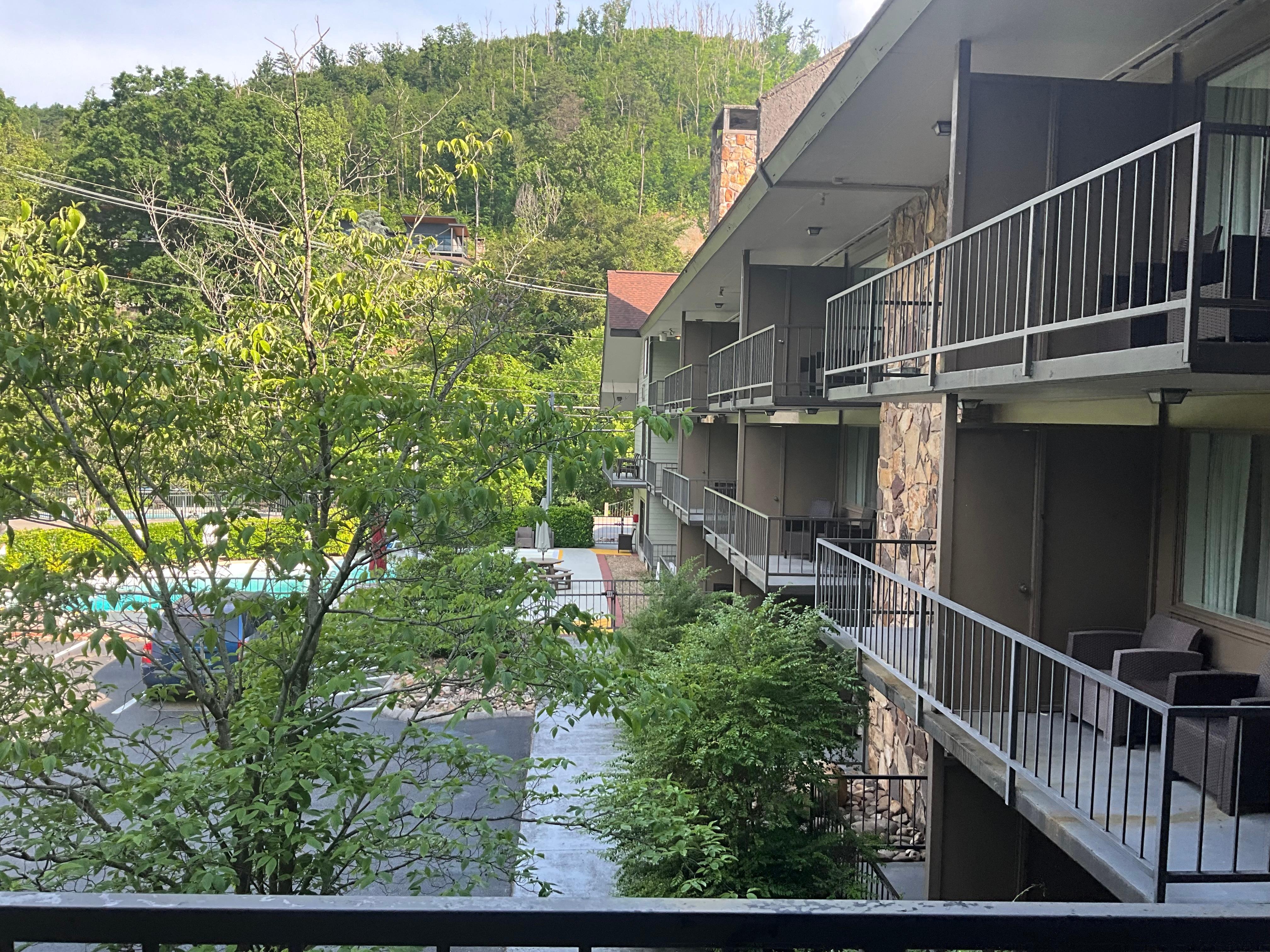 View from our private balcony.