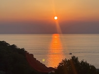 Sunset view from the terrace