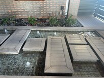 Walk way into the house, main entrance. We just used the garage to enter and exit as it felt easier for our group.