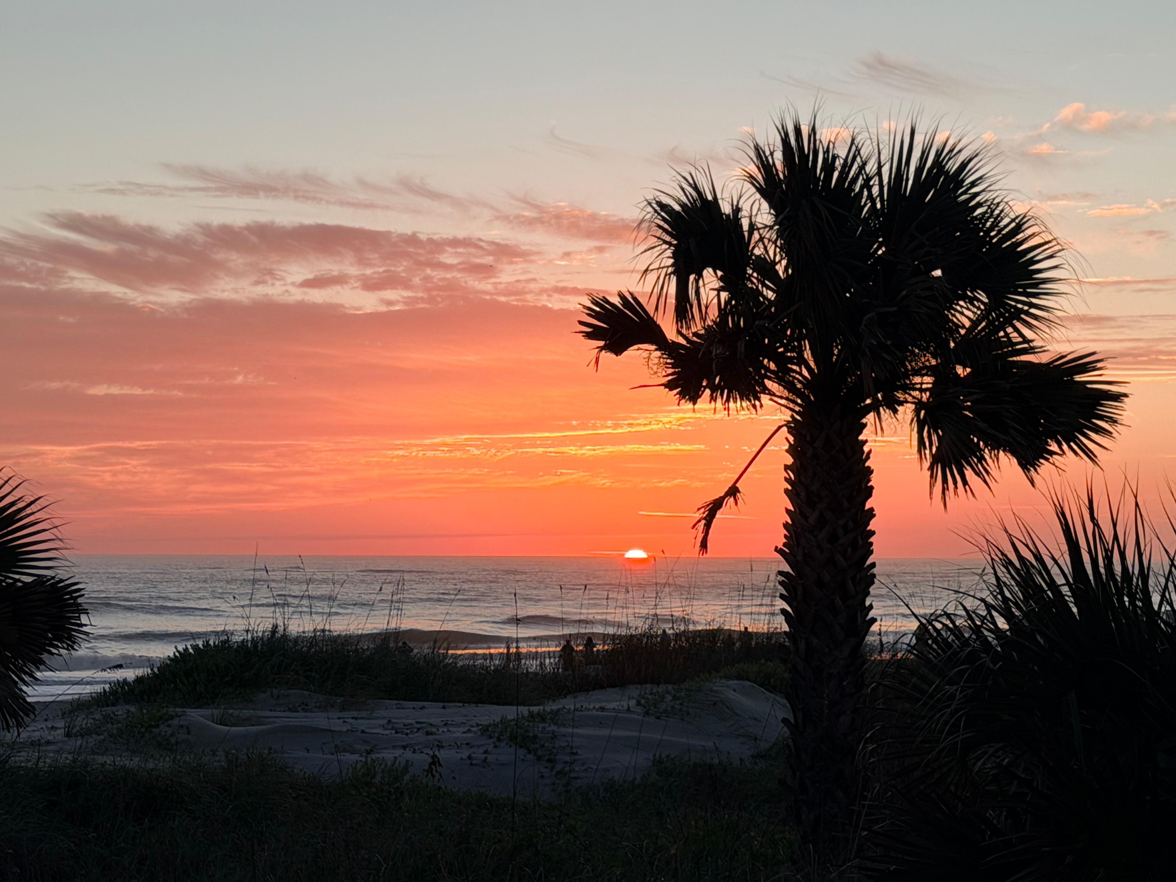 Sunrise from back room patio