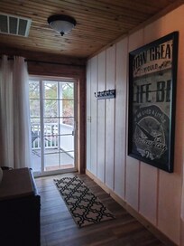 Entry from front porch