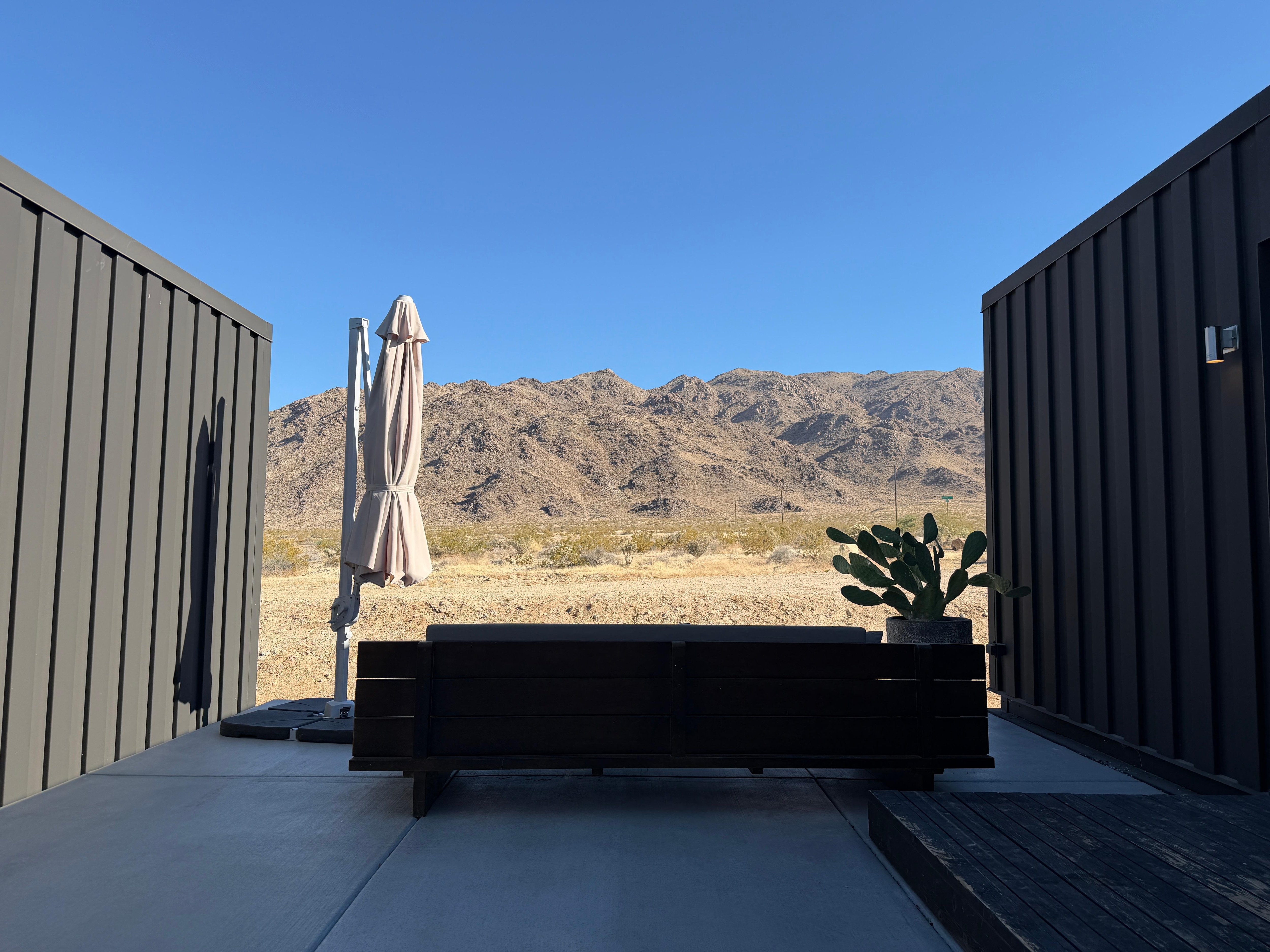 View from private patio.