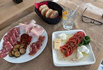 Amazing apertif at Apuliablue. Delicious and huge generous.