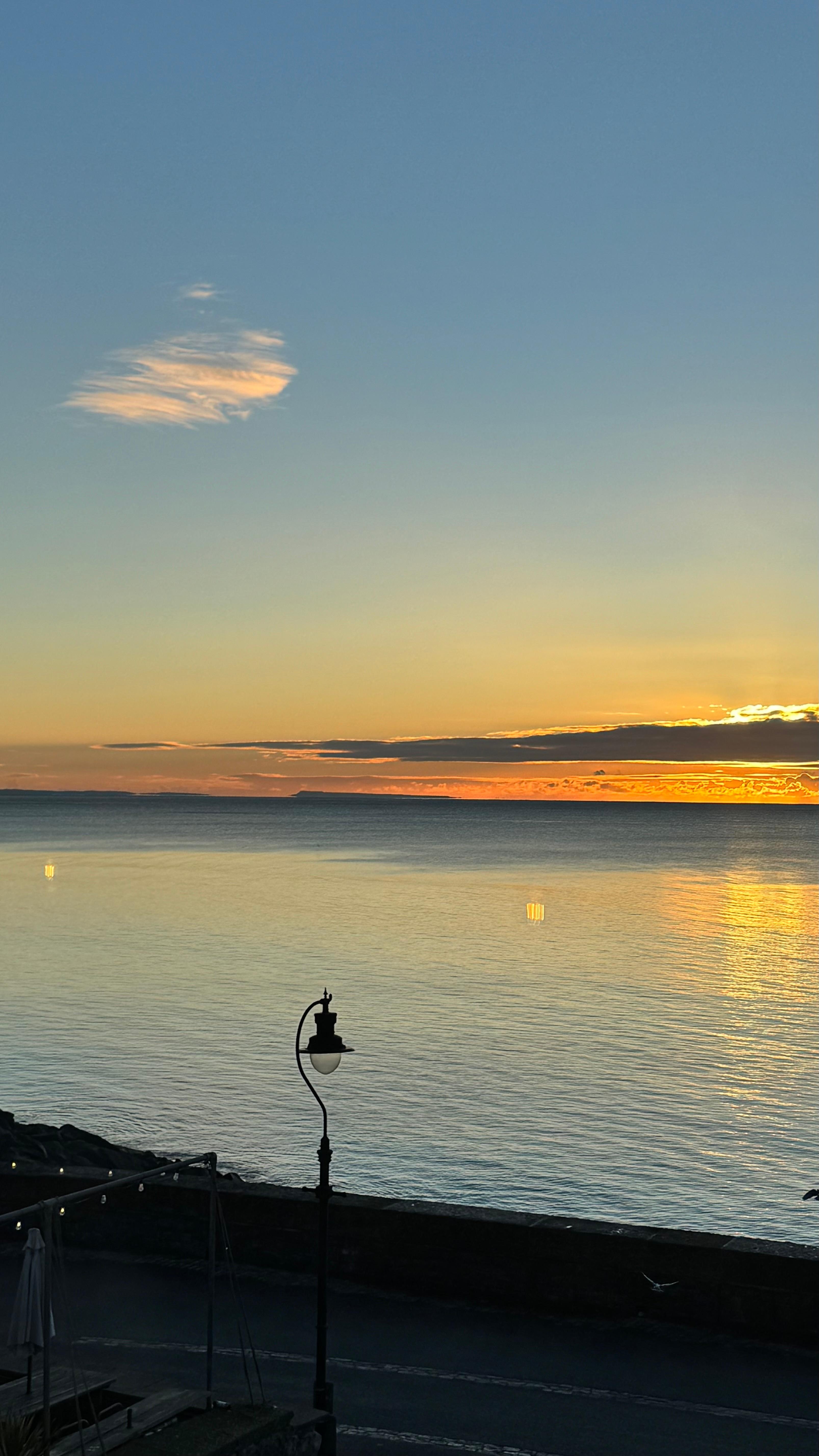 Sunrise view from landing 
