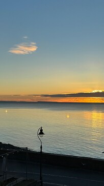 Sunrise view from landing