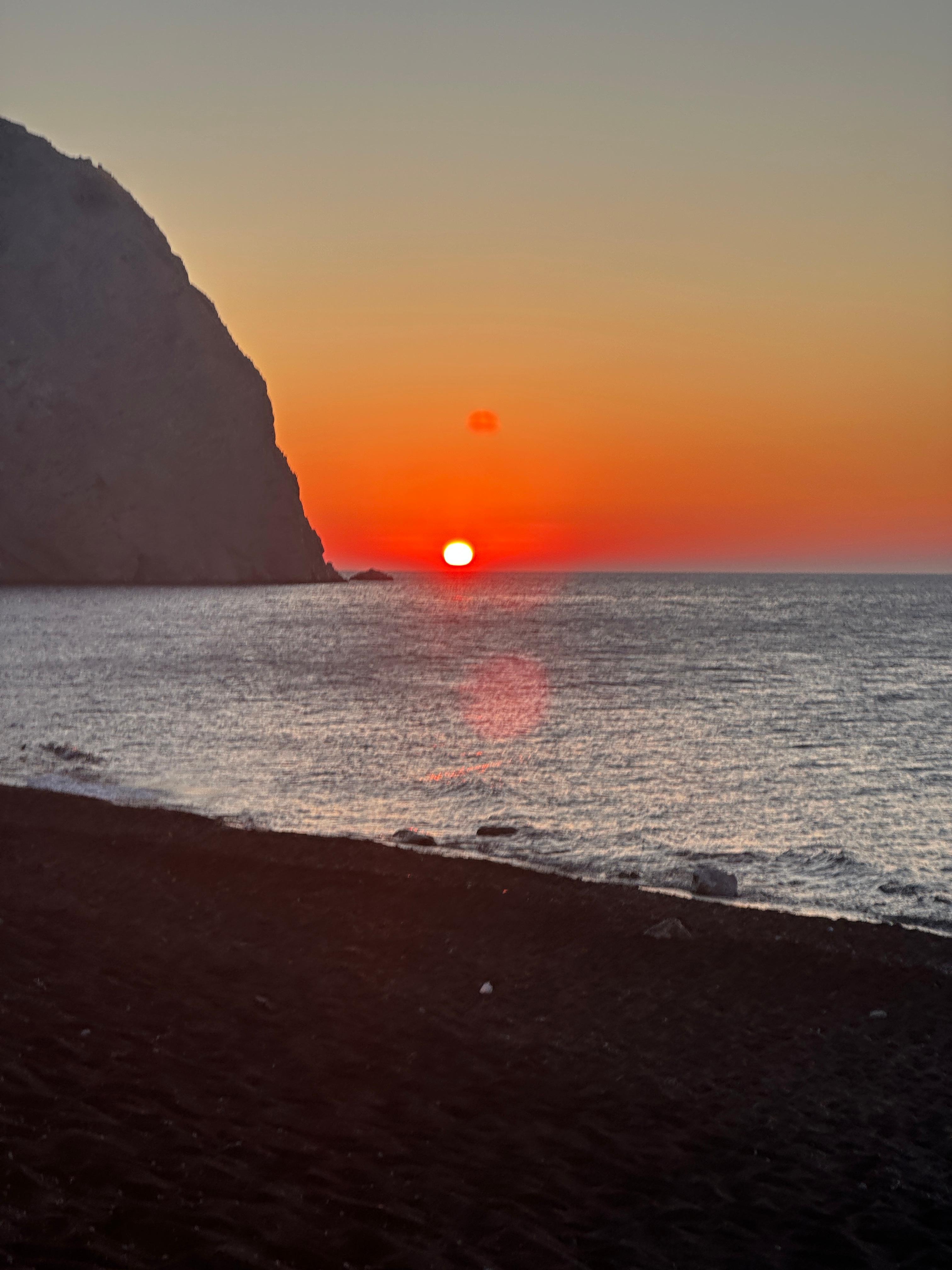 Sunrise on our last day.