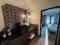 Bathroom is the entry