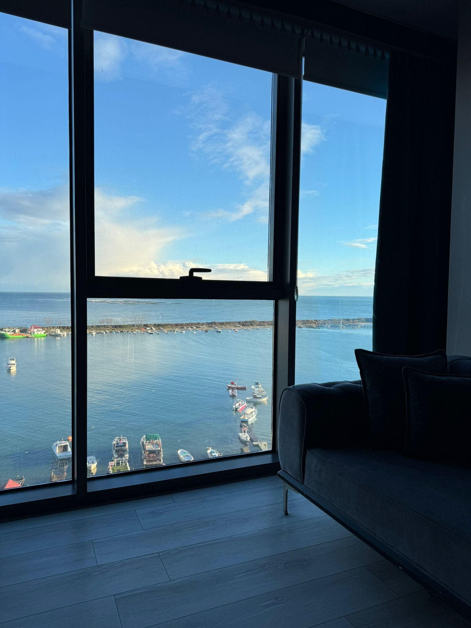 The view from the living room 