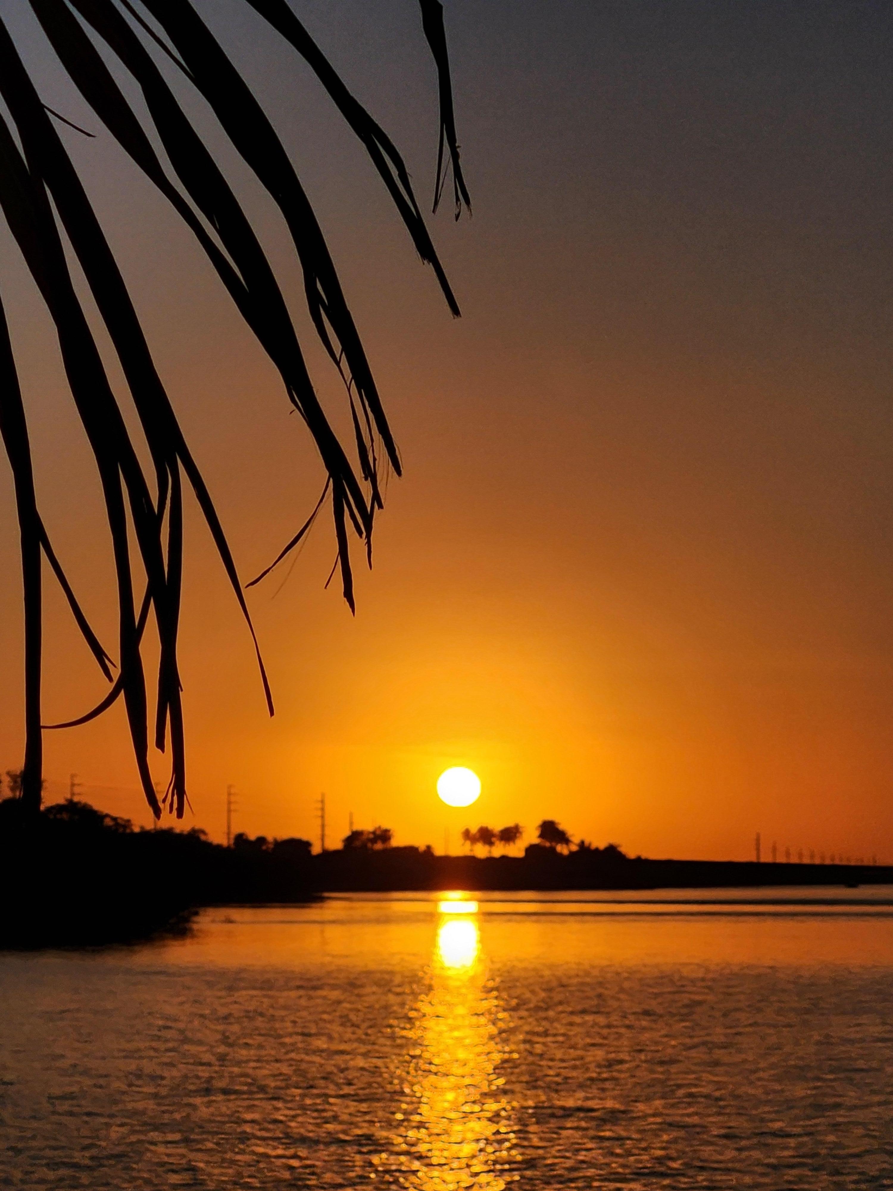 Sunset from property 