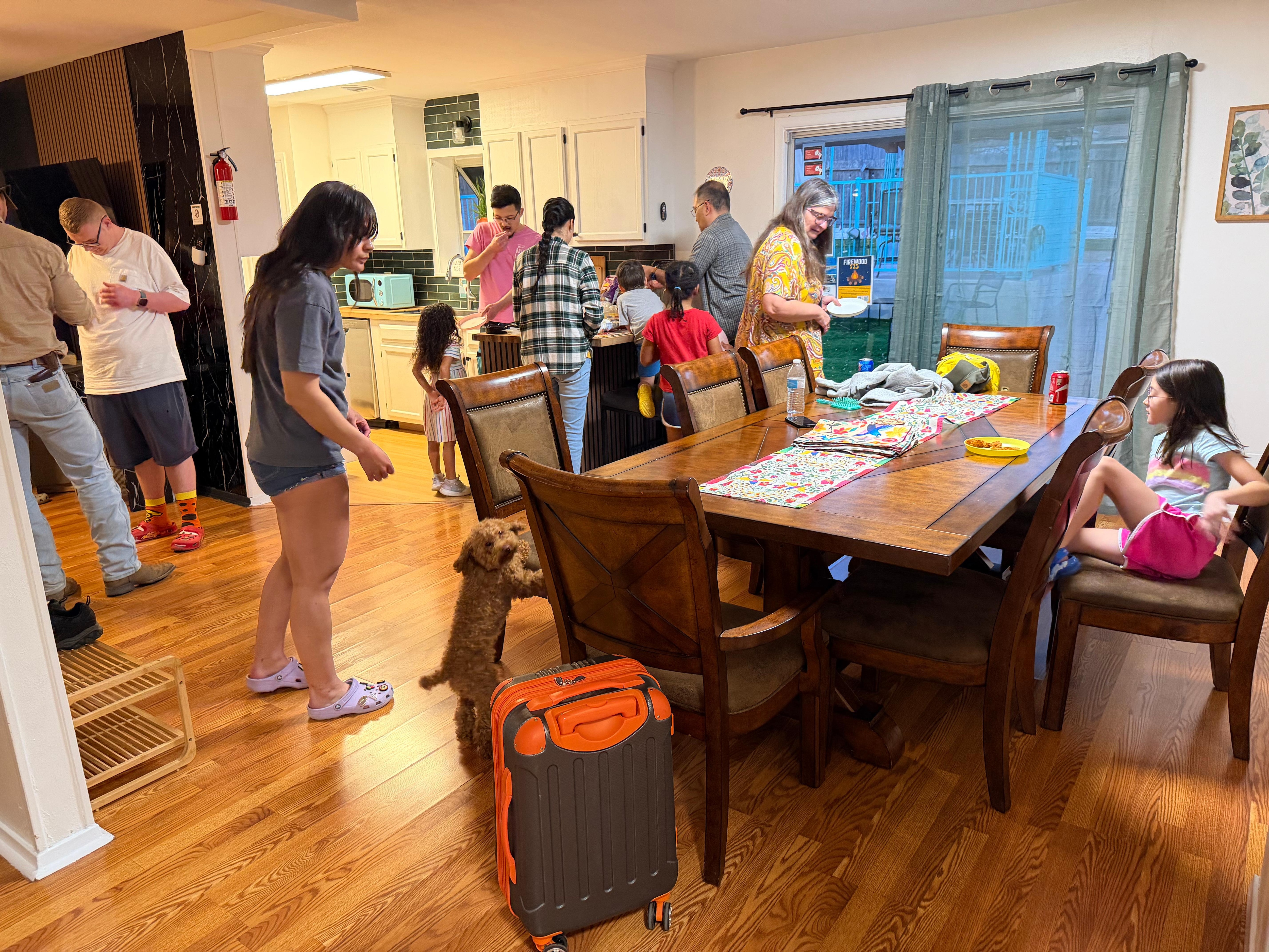 The chaos of arrival!