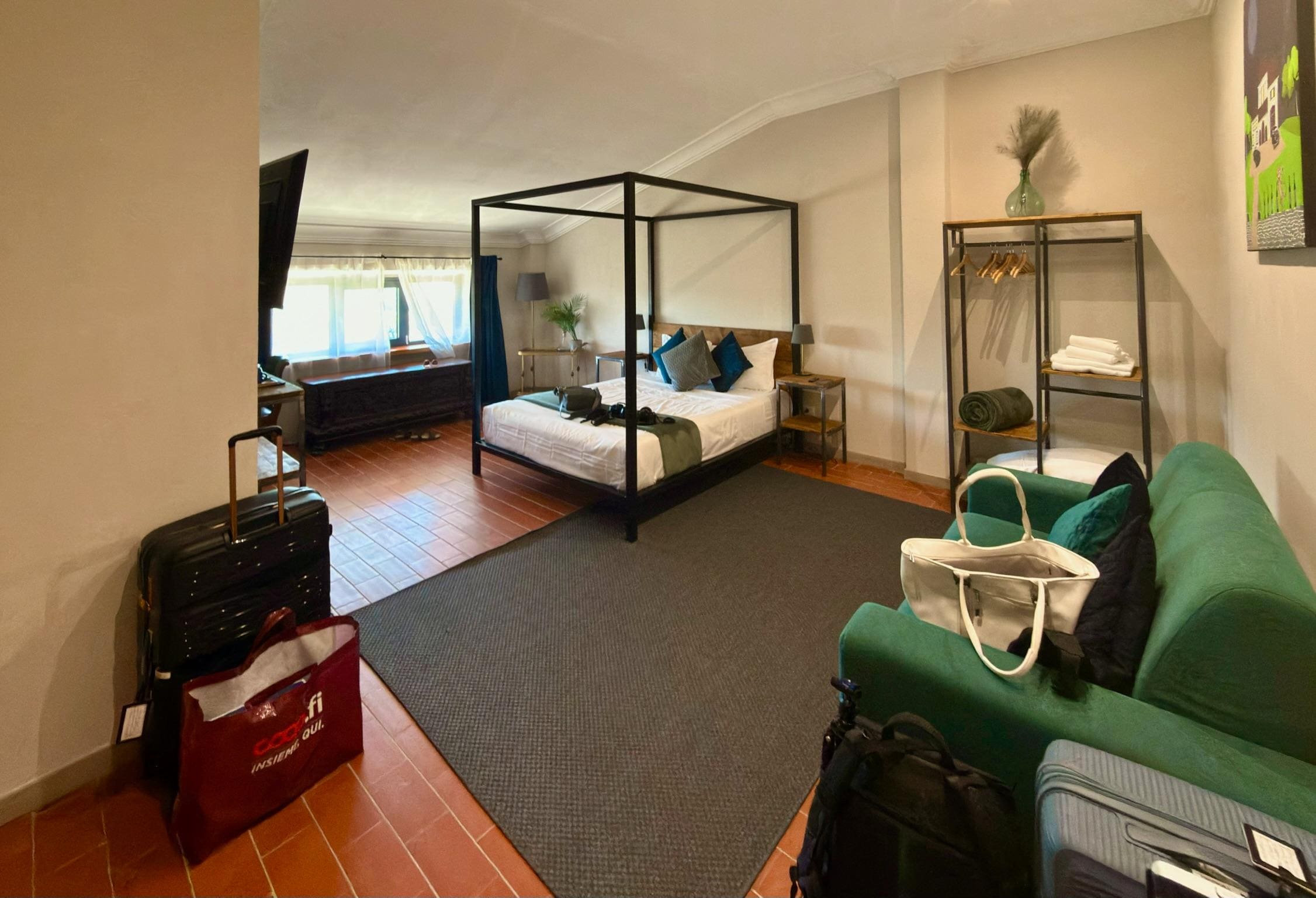 The room was big, in great shape and had all the necessaries.