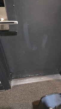This was my room door …eew