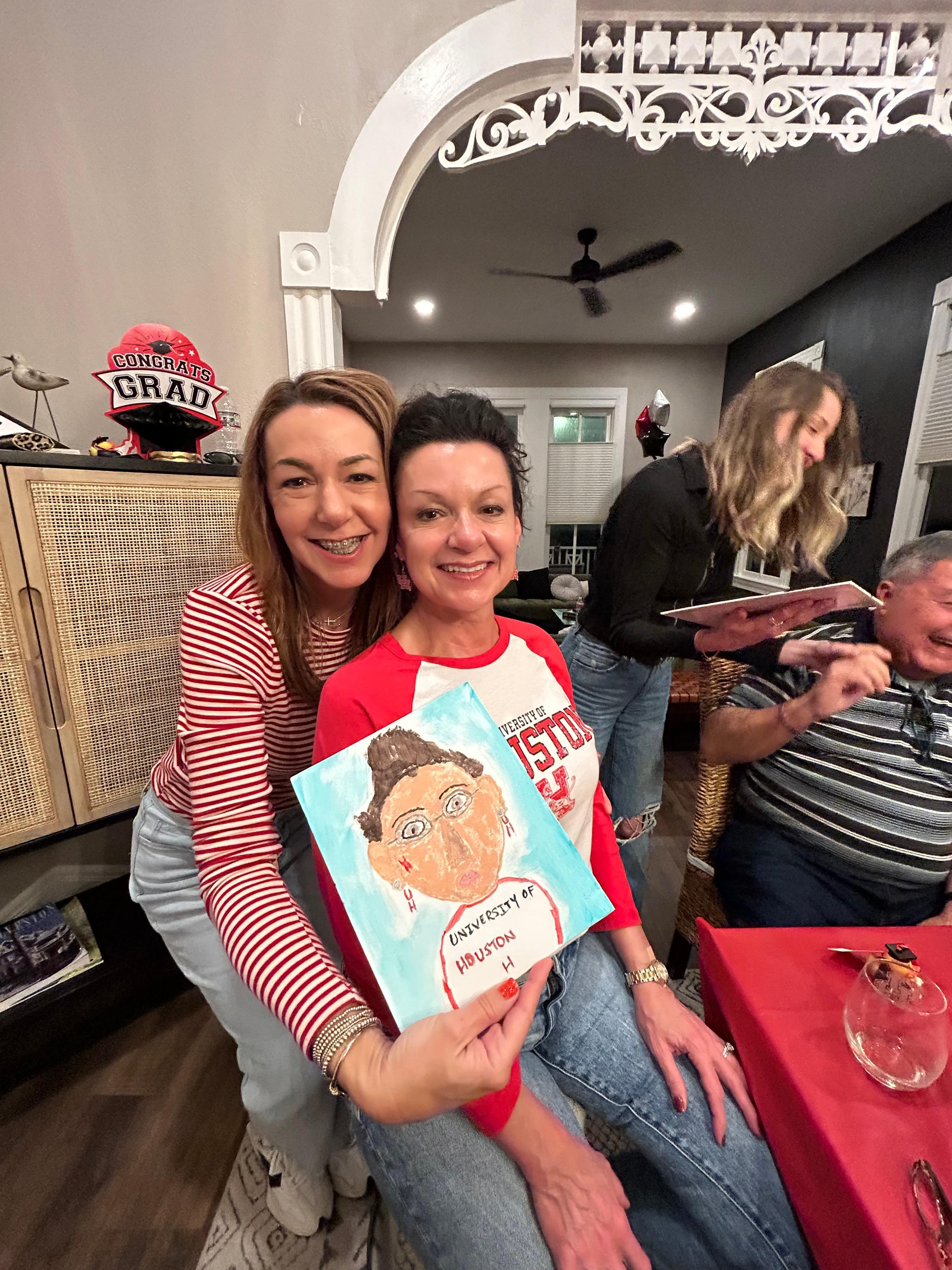 My sister’s not so great portrait of me