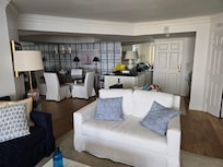 Living room, dining room, entry way