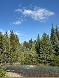 View from just outside building on walking path