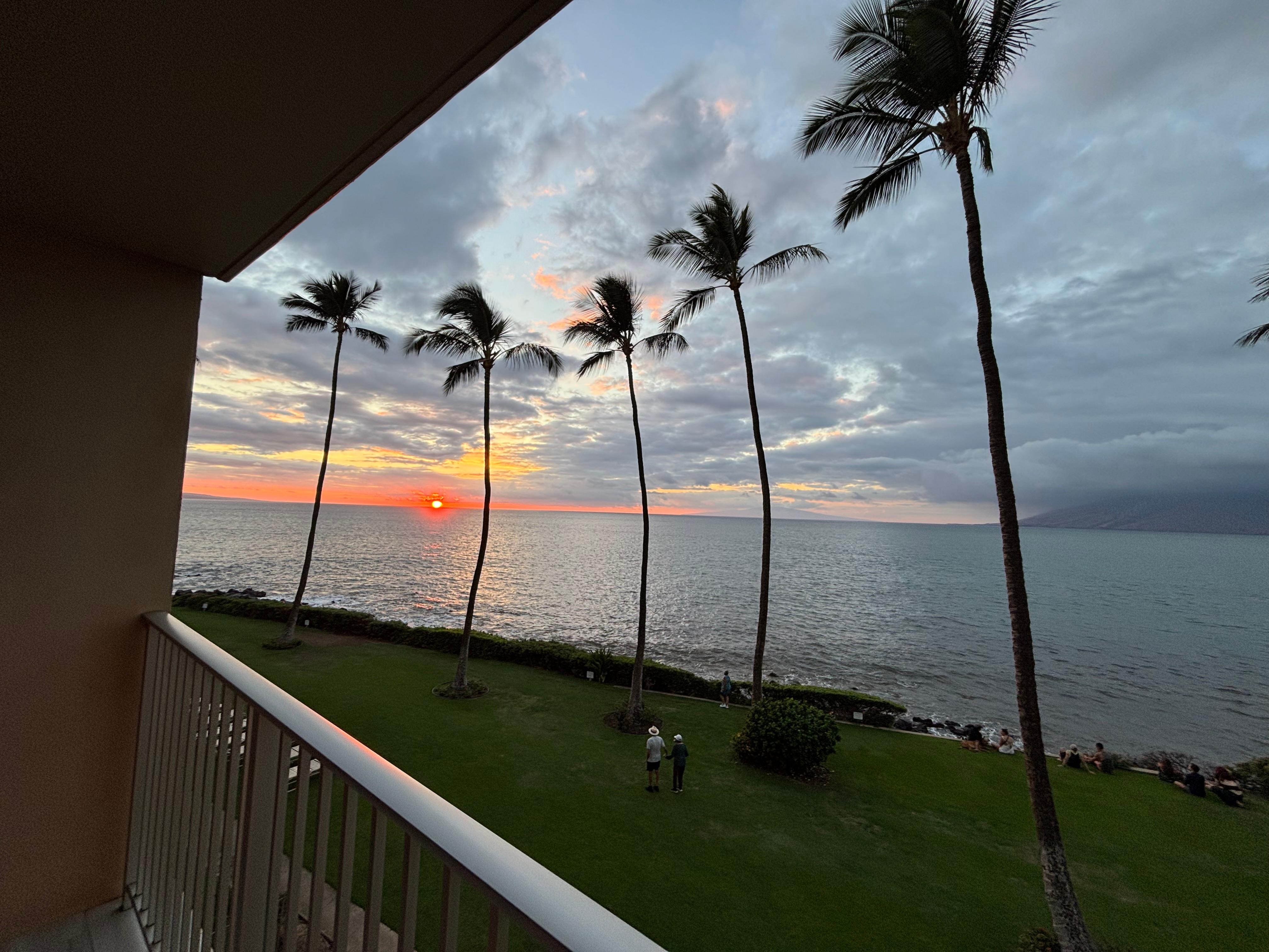Sunset view from lanai 