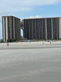 View of North Beach Towers from the beach.
