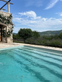Amazing view of the valley from the pool