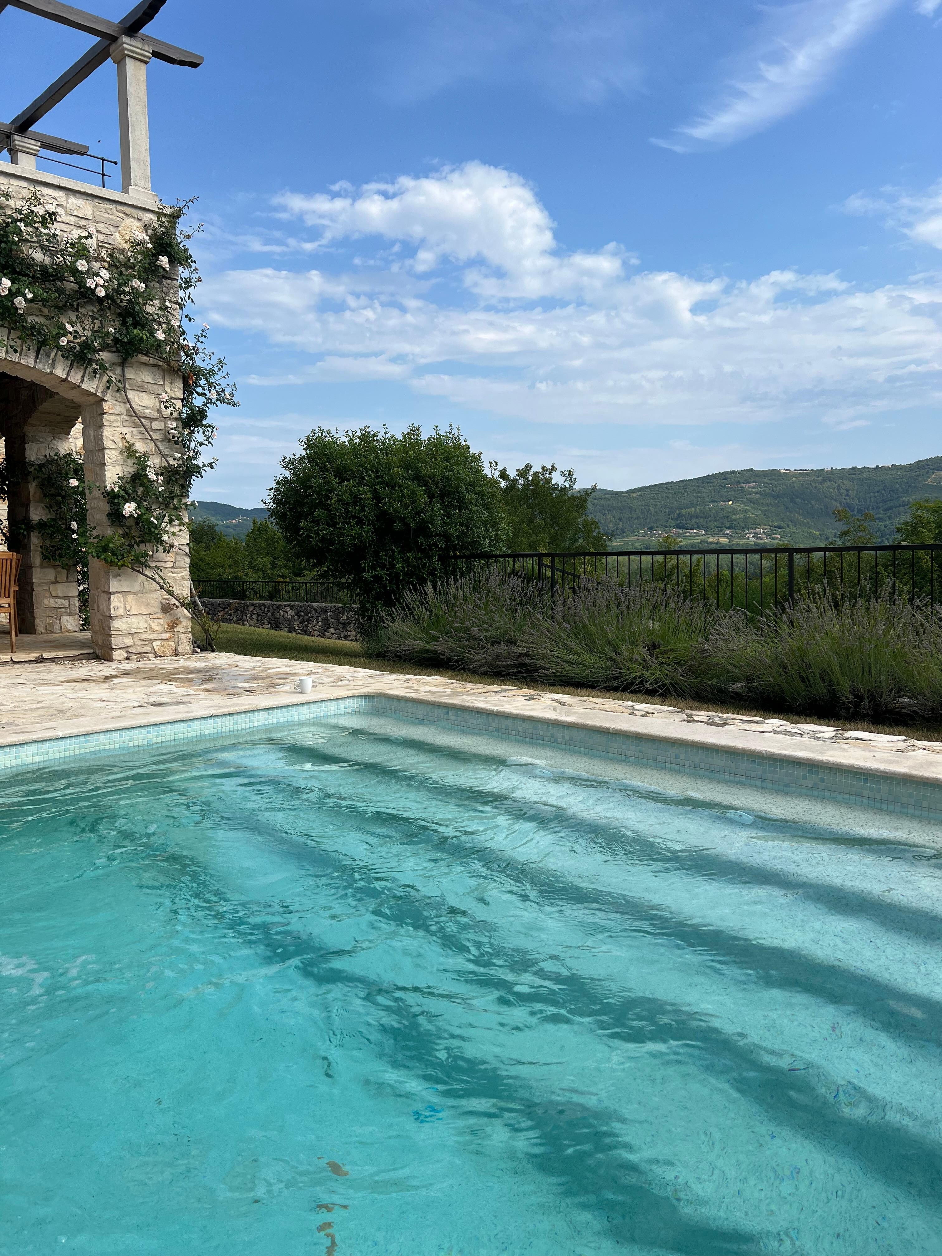 Amazing view of the valley from the pool