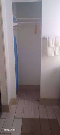 closet in bathroom